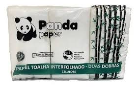 COD 6915 PAPEL TOALHA INTERFOLHA 22X20CM PANDA IMP0019